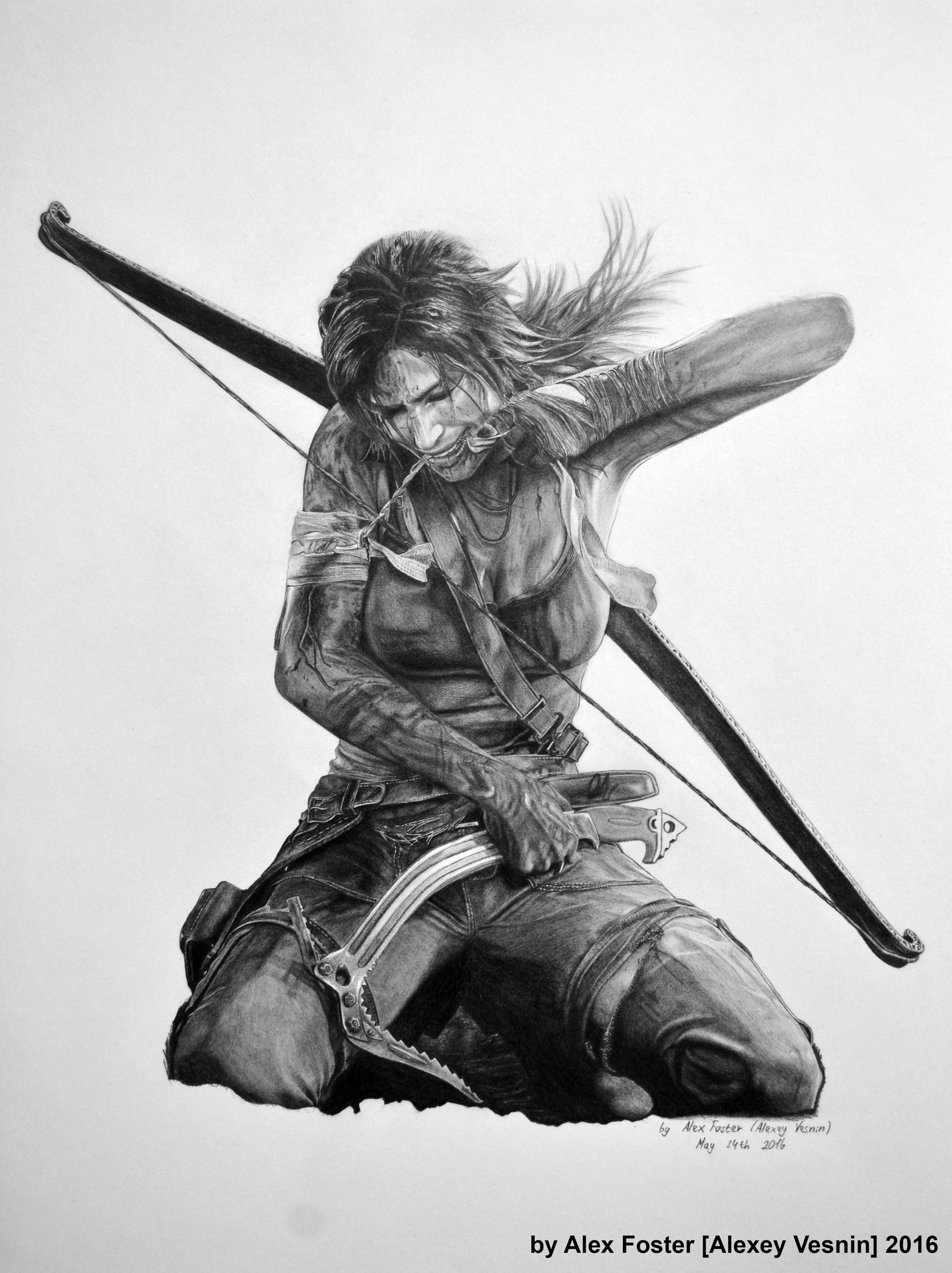 Lara Croft Tomb Raider 2013 Pencil Drawing By Al54xx On DeviantArt lara-croft-tomb-raider-2013-pencil-drawing-by-al54xx-on-deviantart