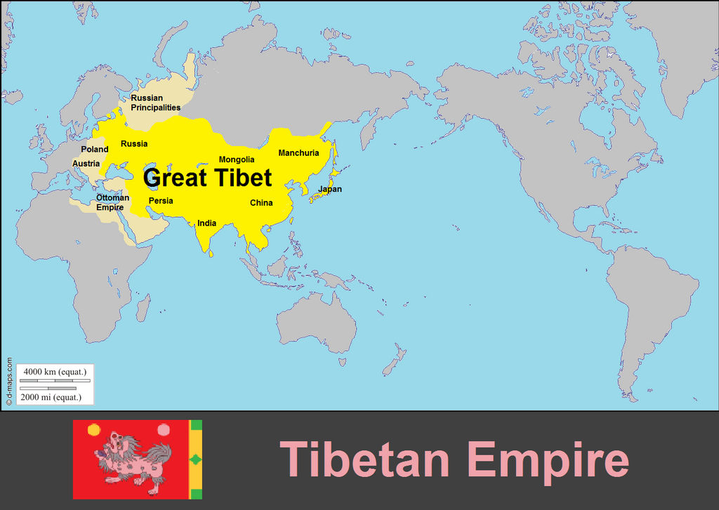 Greater Tibetan Empire Labeled With Territories By OvertronXXX On greater-tibetan-empire-labeled-with-territories-by-overtronxxx-on