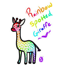 Rainbow Spotted Giraffe