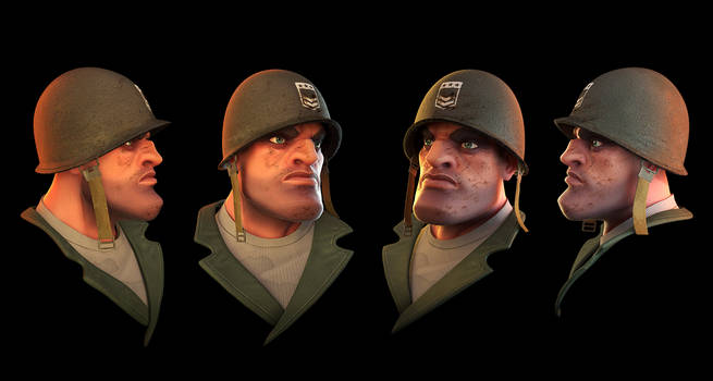 Stylized Soldier Head