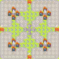 4-Way Advance Wars Map