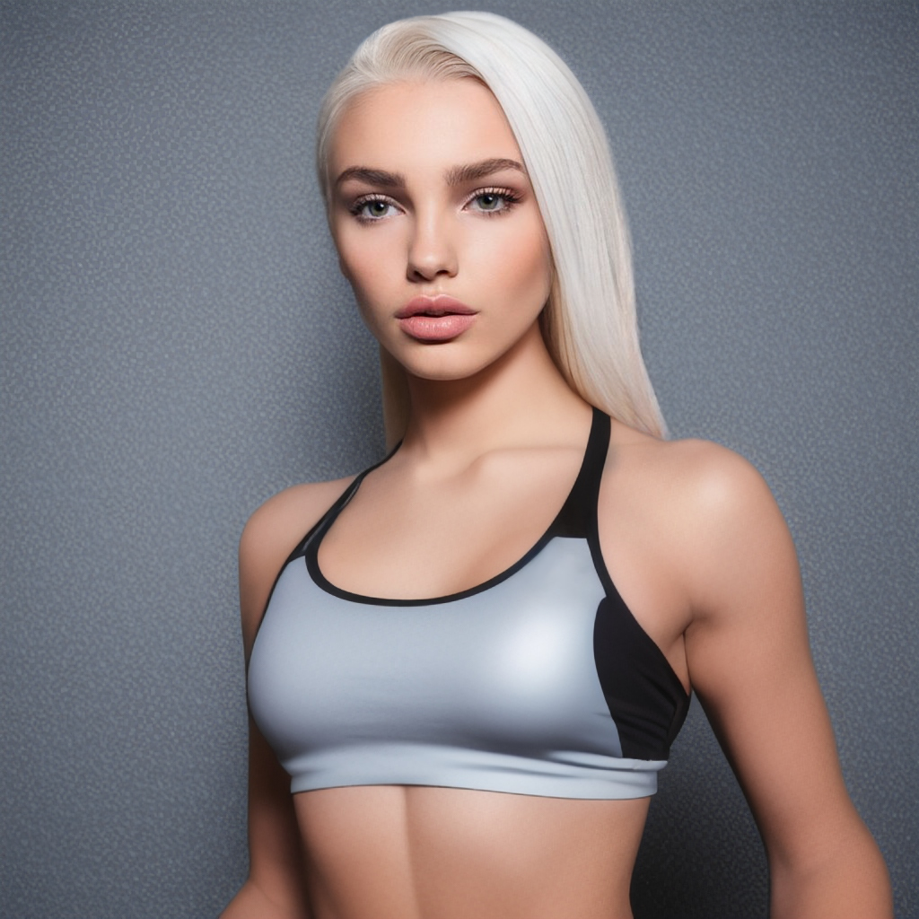 Blonde sports bra Kayla by FourAndOne on DeviantArt