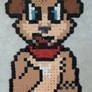 Thread Bound Peanut perler art