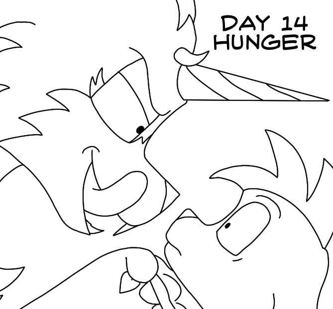 Atlus Artober Day 14 - Hunger