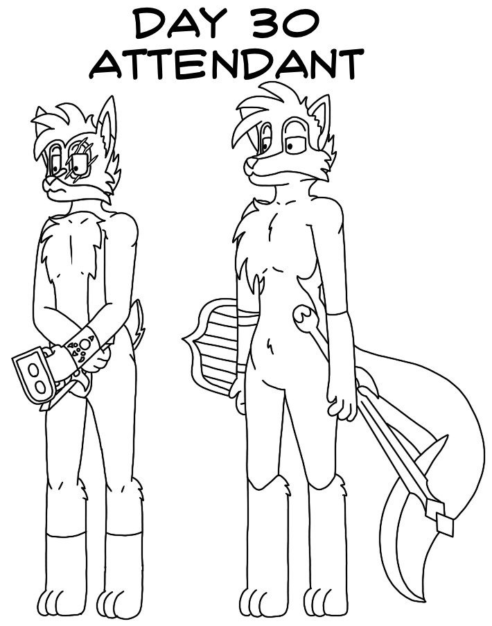 Atlus Artober Day 30 - Attendant