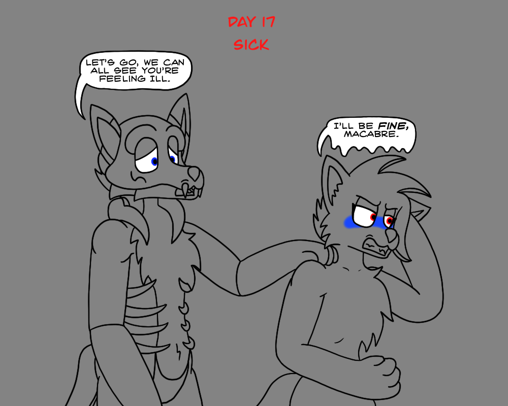 Darktober Day 17 - Sick