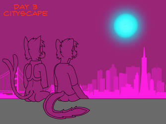 Drawtober Day 3 - Cityscape