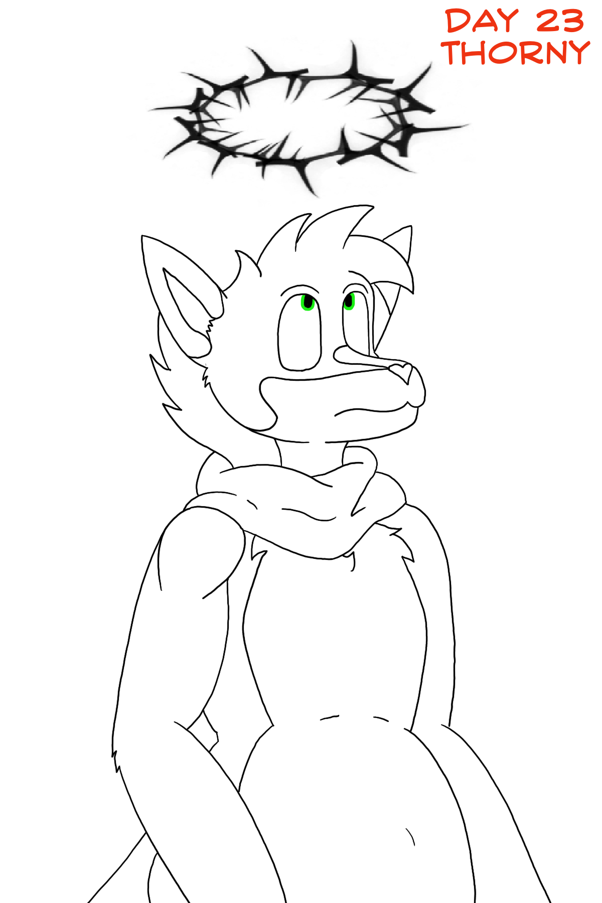 Drawtober Day 23 - Thorny