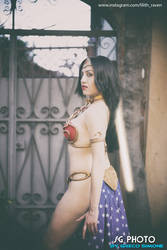 Wonder Woman in Slave Leia Outfit 2