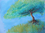 Speedy Tree Watercolor by Callego