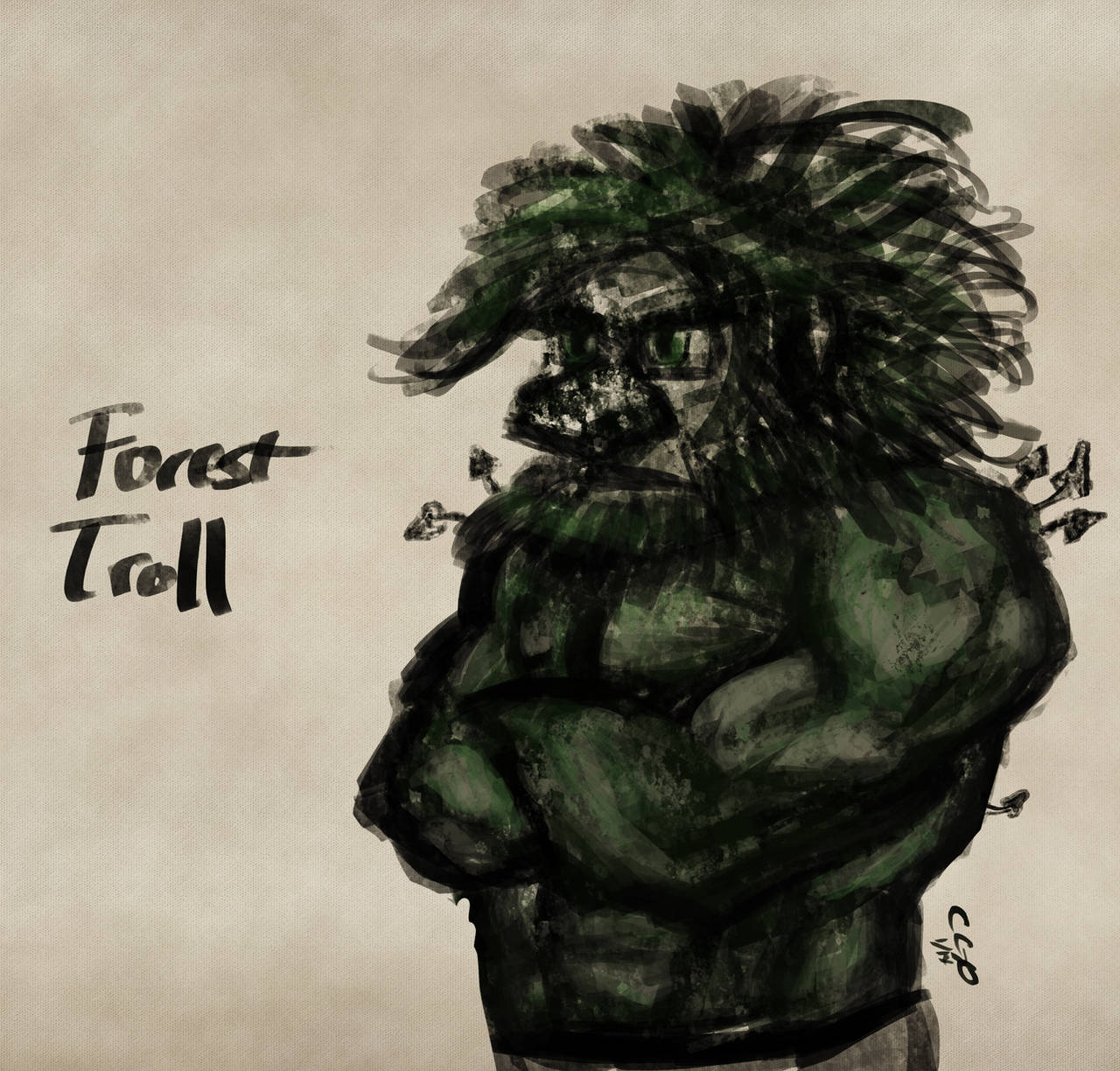 Forest Troll Sketch by Callego