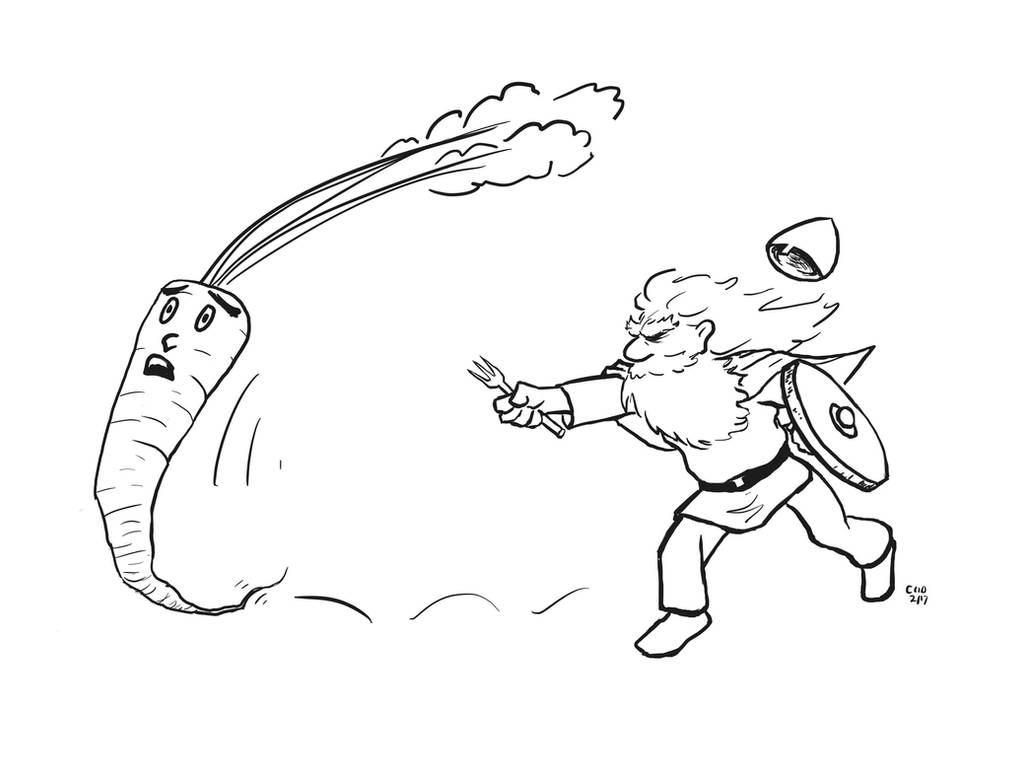 Hungry Viking by Callego