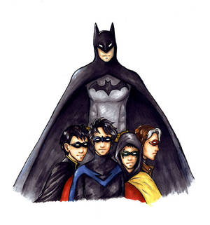 Batman and his Robins - colour