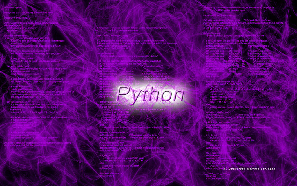 Wallpaper Python Programming By Artgh On Deviantart