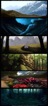 'Troll: Tale of a Tail' concept art - landscapes