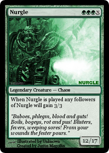 mtg nurgle cards Astartes Warrior // Plaguebearer of Double-Sided Token [Warhamm if a creature died this turn Nurgle/Death Guard Precon 40K by