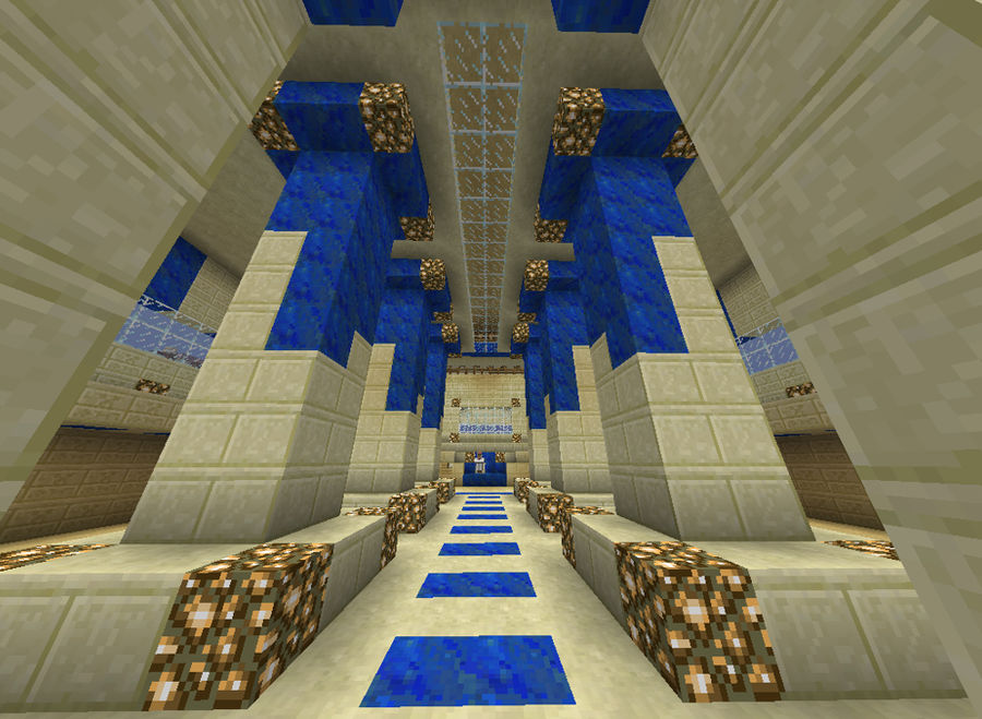 Sandstone Throne Room Minecraft By Hauntedshadowslegacy On