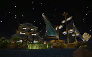 Yacht and Temple - MinecraftHD