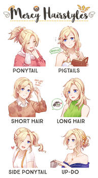 [Overwatch] Mercy Hairstyles