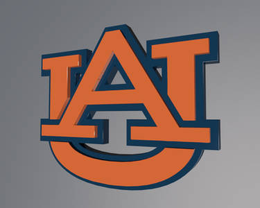 Auburn Tigers 3D Sports Logo