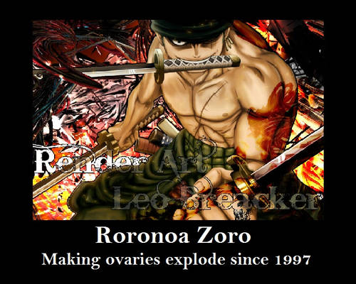 Roronoa Zoro Demotivation poster