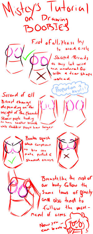 Misteys tutorial on drawing boobies