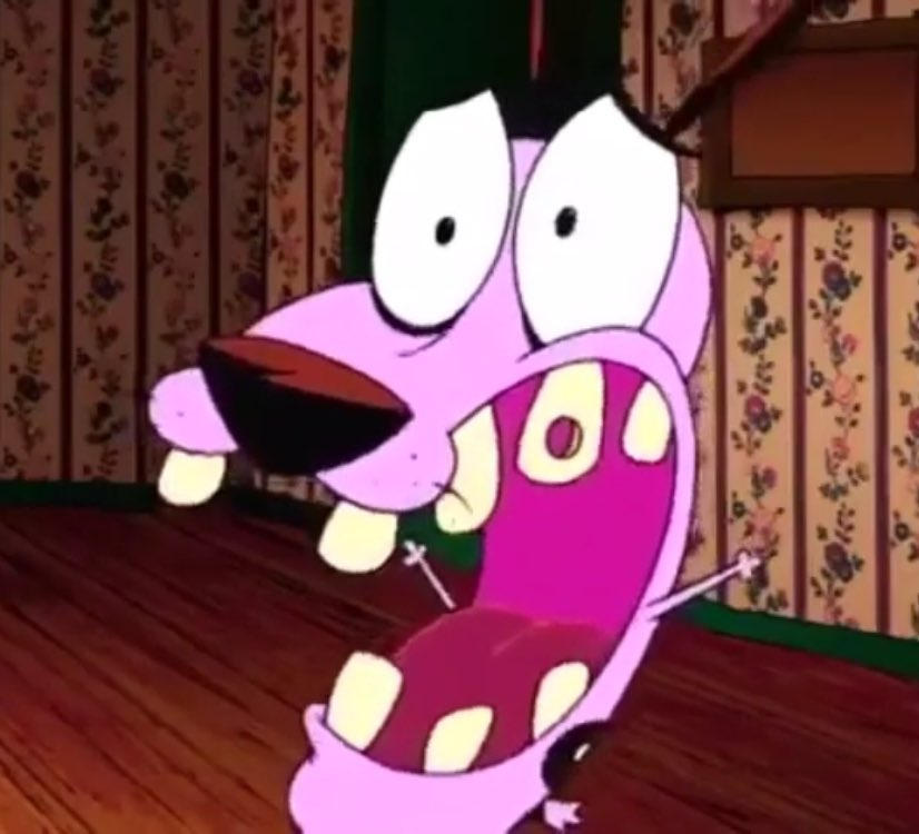 COURAGE THE COWARDLY DOG SCREAMING by futdiversoesrj on DeviantArt
