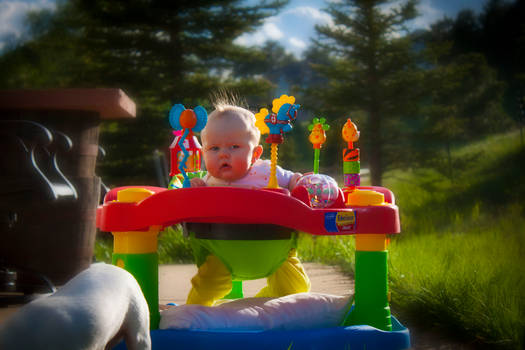 Colorful outside playtime