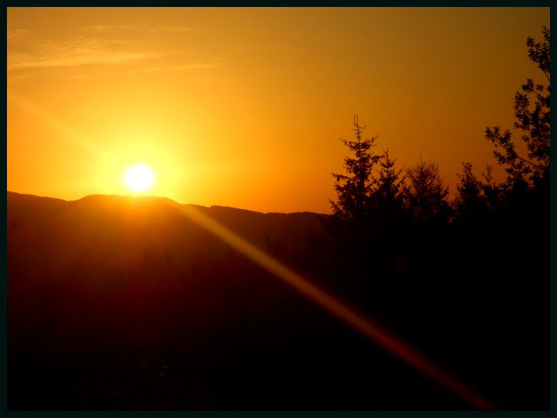 Sunrise in the mountains