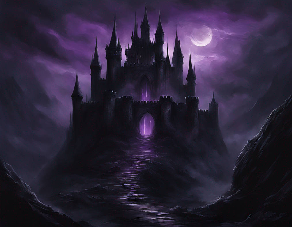 A foreboding Darkness castle, with sharp, obsidian by pickoong on ...