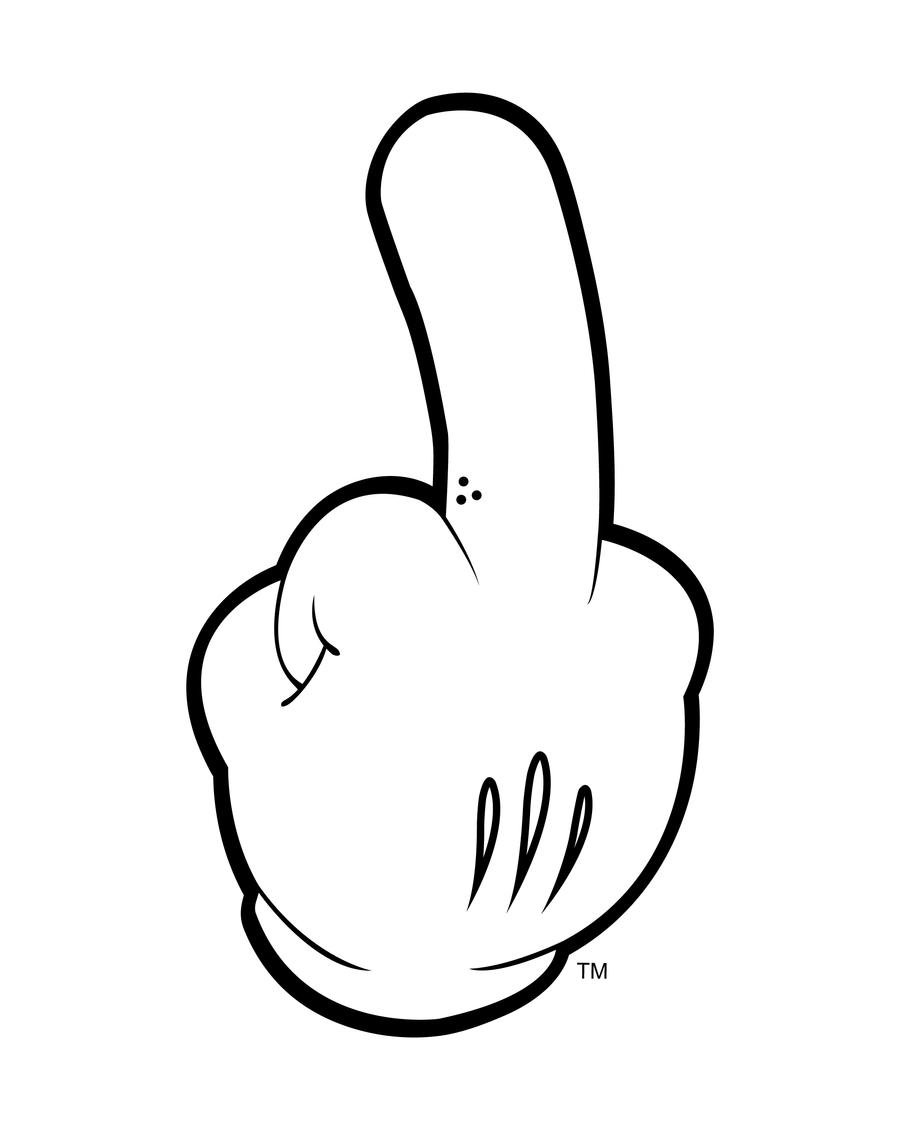 Cartoon Middle Finger By Raulraygoza On Deviantart