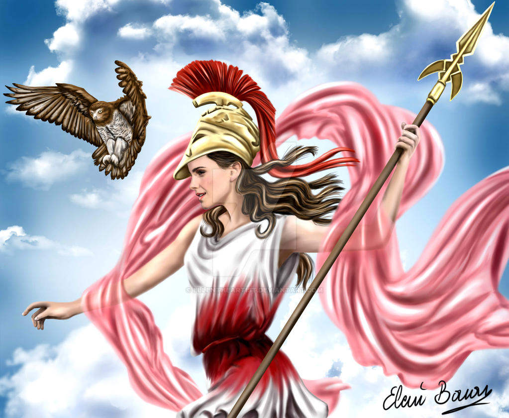 Greek goddess Athena by EllenTheArtist on DeviantArt