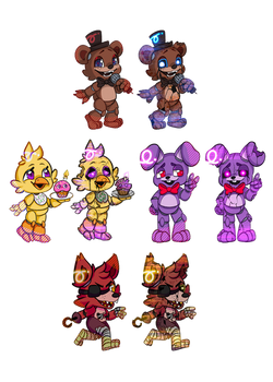 FNAF Keychain Designs