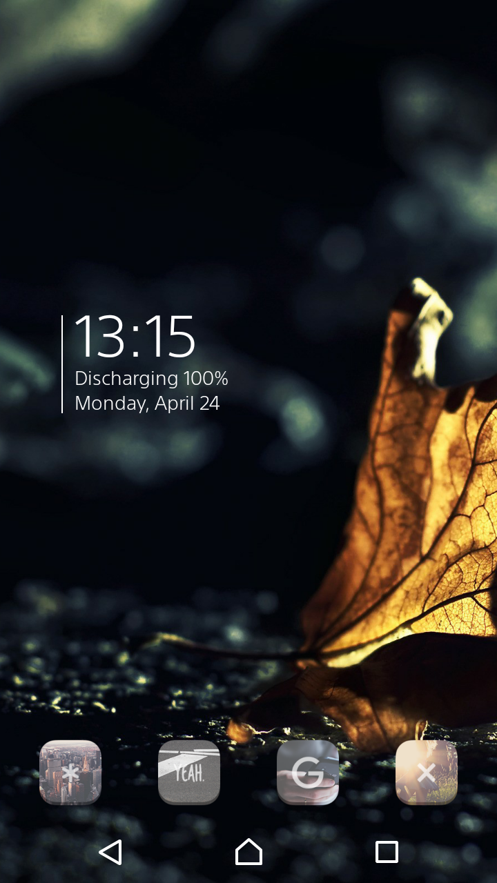 Xperia Z5 Compact Home Screen (April 24, 2017)