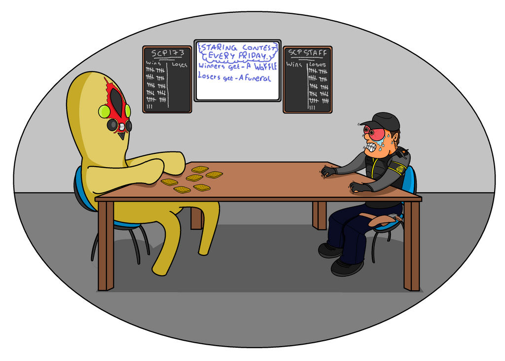 MS Paint SCP173Toon SCP Foundation by ThisUllysses on DeviantArt