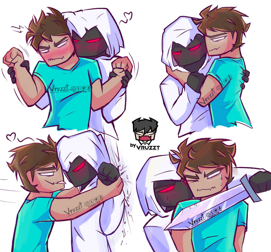 Herobrine X Entity 303 By Vruzzt On Deviantart Herobrine X Entity 303 By Vruzzt On Deviantart