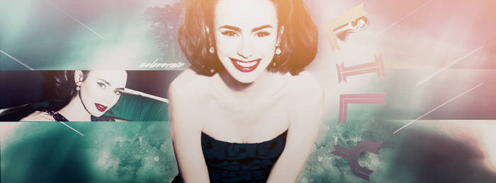 Lily Collins Facebook Cover