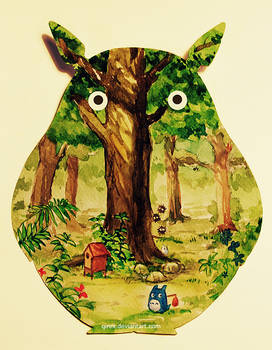 Totoro By Qinni D7di0x1