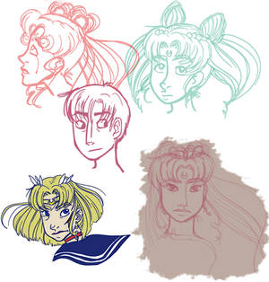 Sailor Moon Sketchdump 5.26.12