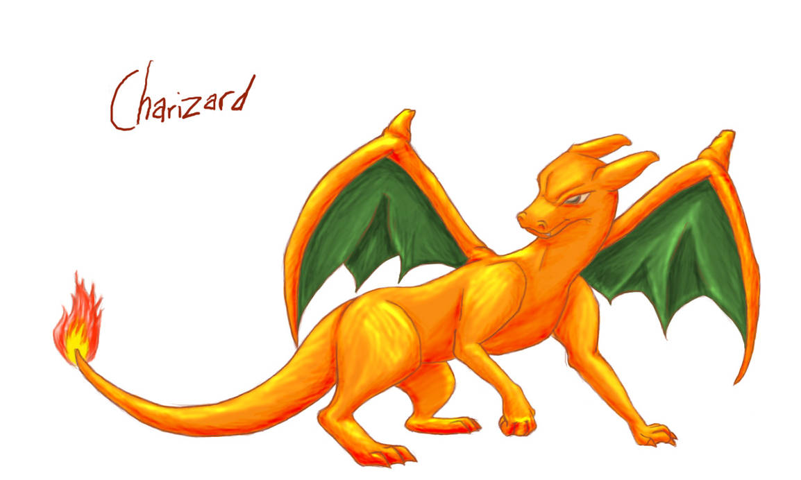 Charizard - rough colour by xdow on DeviantArt