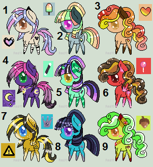 Chibi ponies patch - 5 points each :CLOSED: