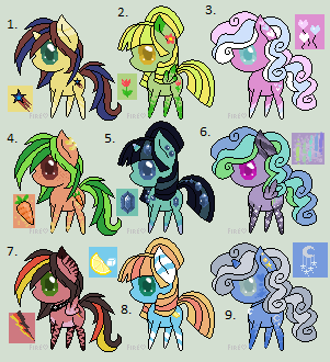 Pony adoptables 10 points each :CLOSED: