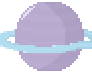 F2U Pixel Saturn - Purple and Blue