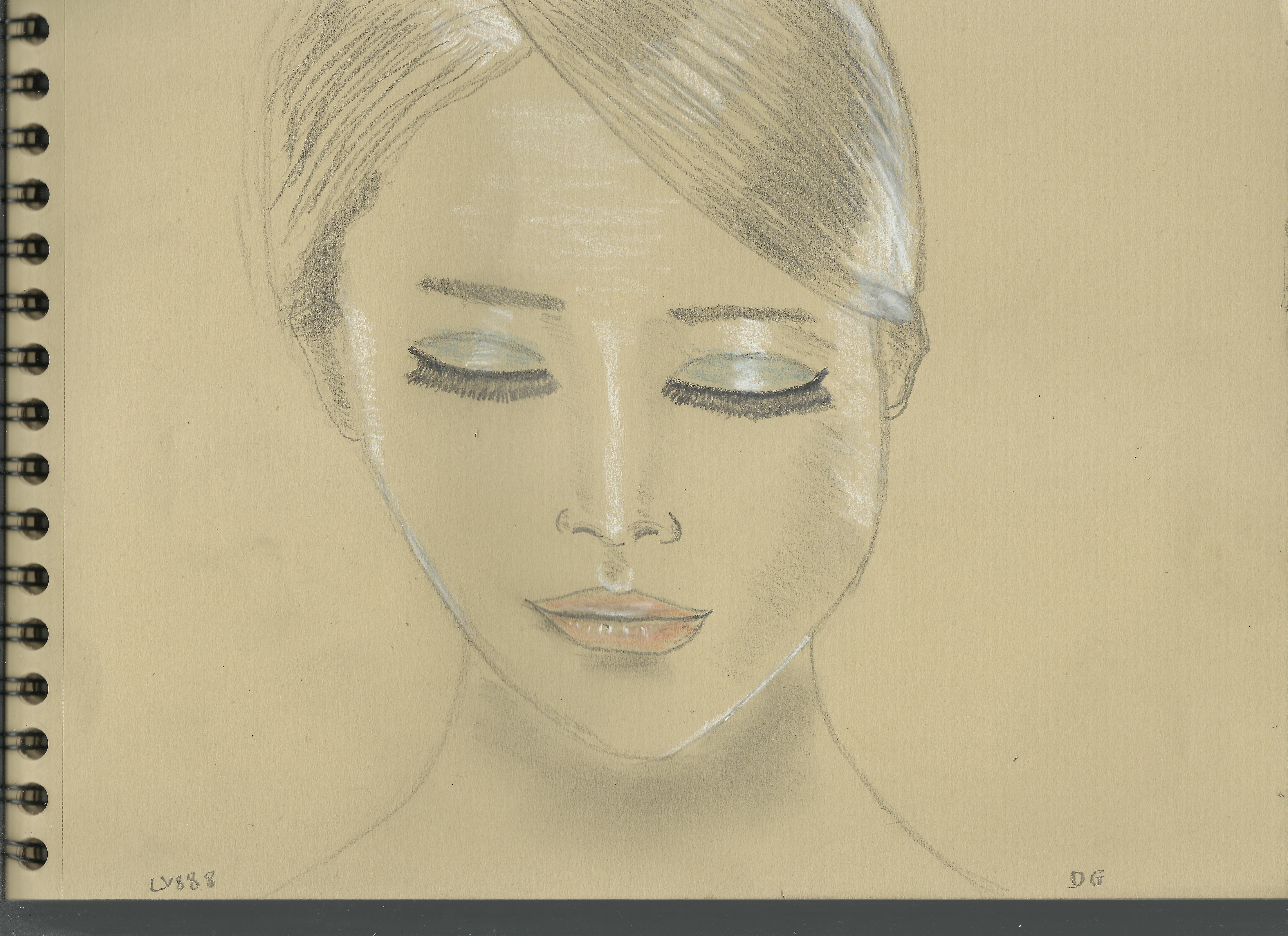 Kraft test - Woman face study n108