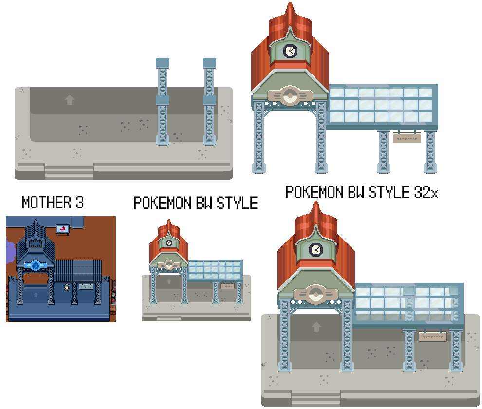 Pokemon 32x32 Trainstation
