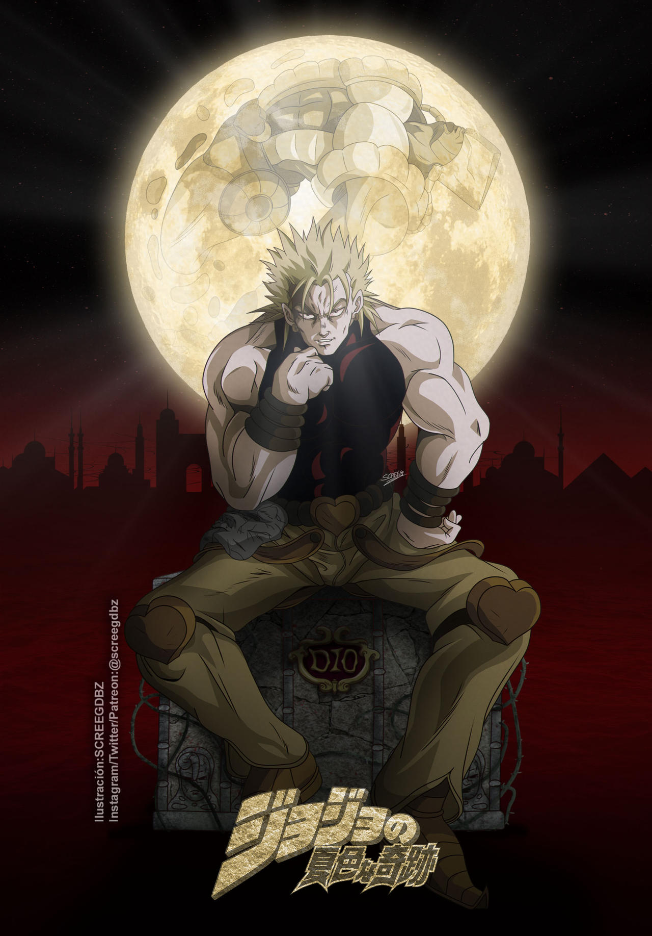 DIO Brando Ova Style Poster by screegdbz on DeviantArt