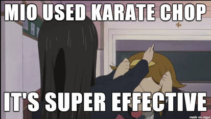 Mio used Karate Chop