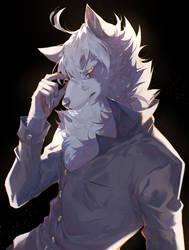 Commission Art - Formal Werewolf