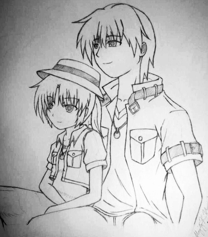 Angel Beats: Kanade + Otonashi