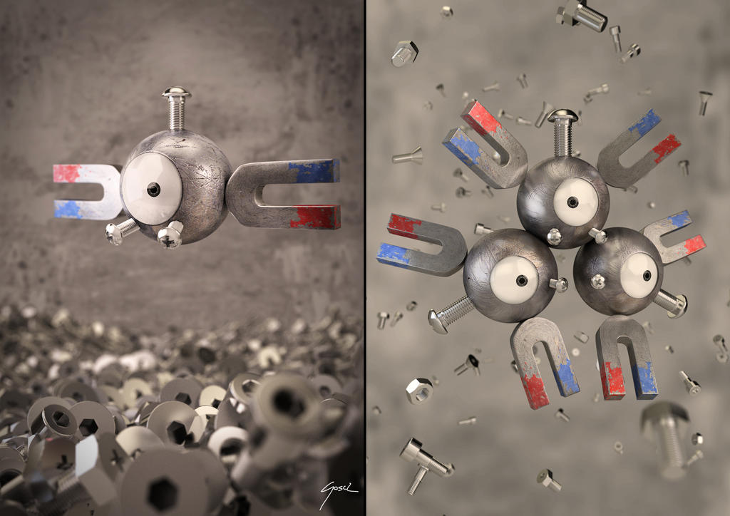 Magnemite - Magneton Collage